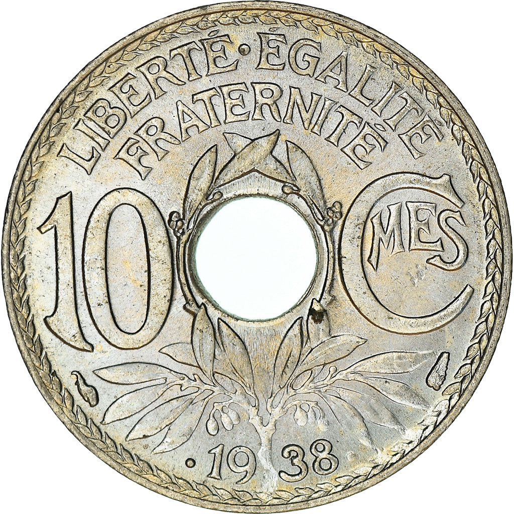 Monnaie, France, Lindauer, 10 Centimes, 1938, SUP+, Nickel-Bronze, Gadoury:287