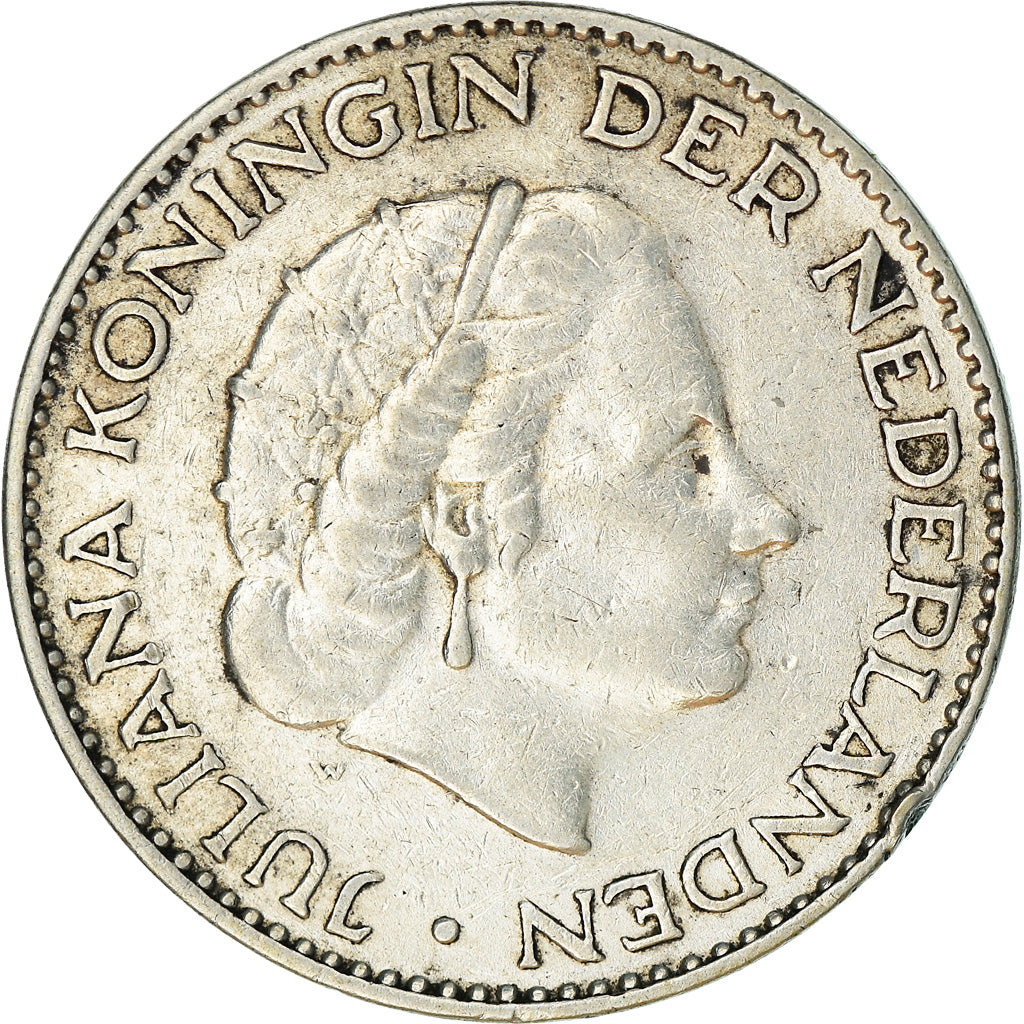 Moneta, Paesi Bassi, Juliana, Gulden, 1957, BB+, Argento, KM:184