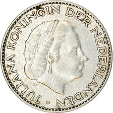 Coin, Netherlands, Juliana, Gulden, 1957, EF(40-45), Silver, KM:184