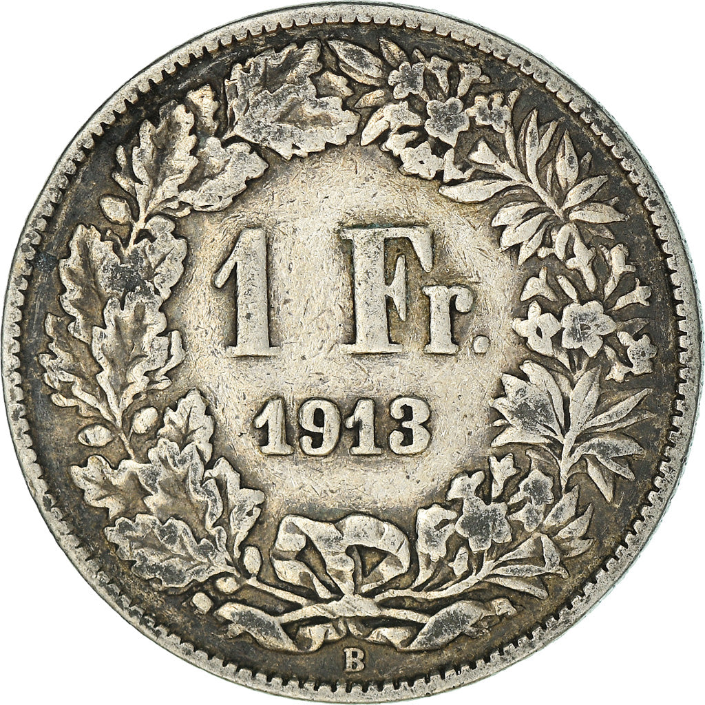 Monnaie, Suisse, Franc, 1913, TTB, Argent, KM:24