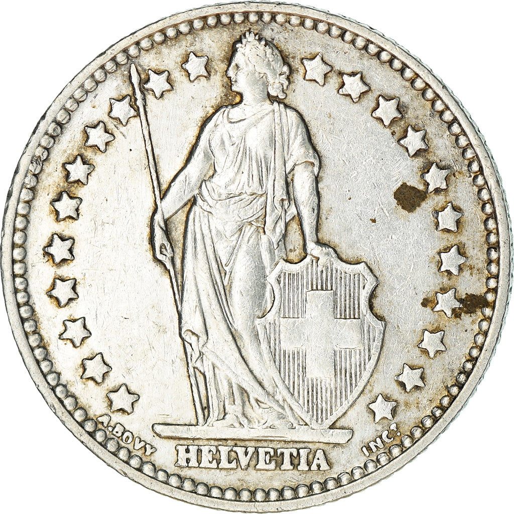 Coin, Switzerland, Franc, 1953, Bern, EF(40-45), Silver, KM:24