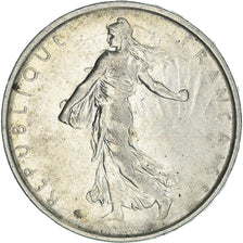 Münze, Frankreich, Semeuse, 5 Francs, 1966, Paris, SS+, Silber, KM:926