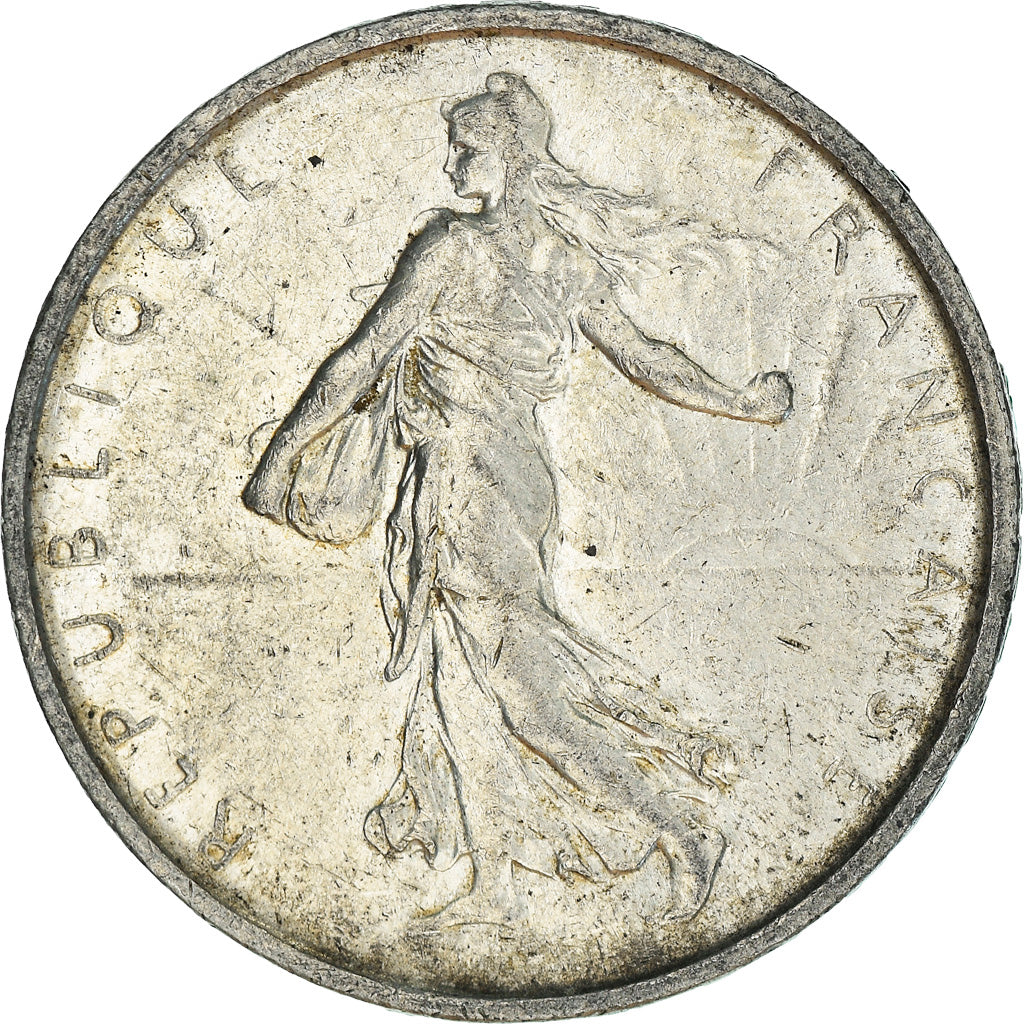 Coin, France, Semeuse, 5 Francs, 1966, Paris, AU(50-53), Silver, KM:926