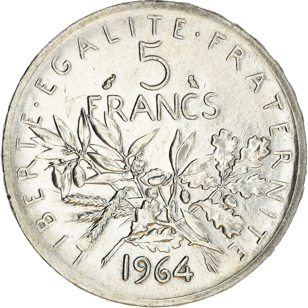 Coin, France, Semeuse, 5 Francs, 1964, Paris, MS(63), Silver, KM:926