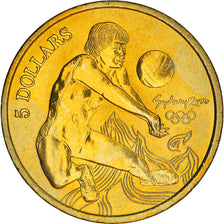 Coin, Australia, Elizabeth II, 5 Dollars, 2000, MS(65-70), Aluminum-Bronze