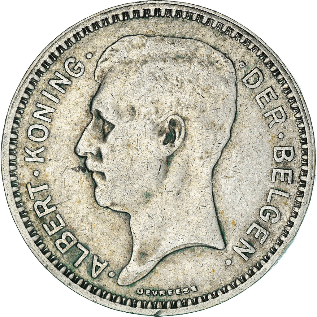 Coin, Belgium, Albert I, 20 Francs, 20 Frank, 1934, EF(40-45), Silver, KM:104.1
