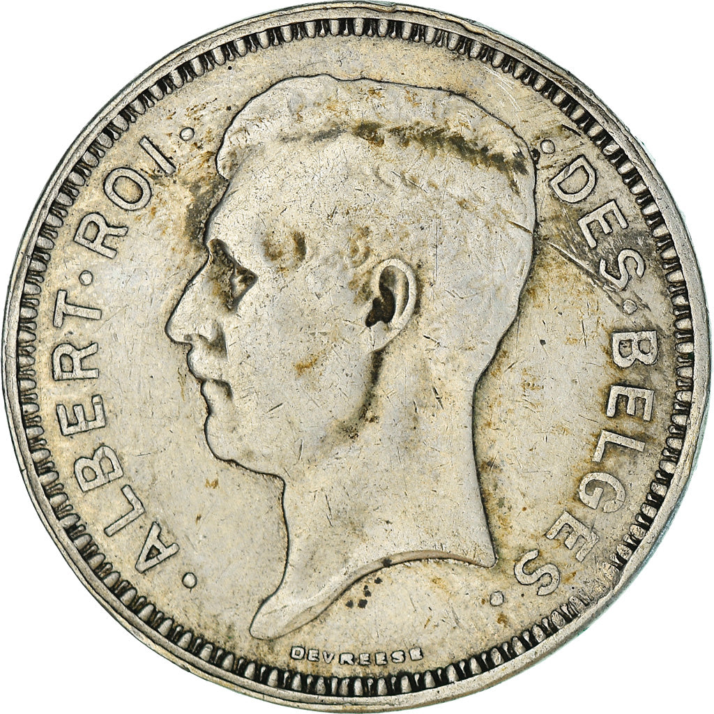 Monnaie, Belgique, Albert I, 20 Francs, 20 Frank, 1934, TB+, Argent, KM:104.1
