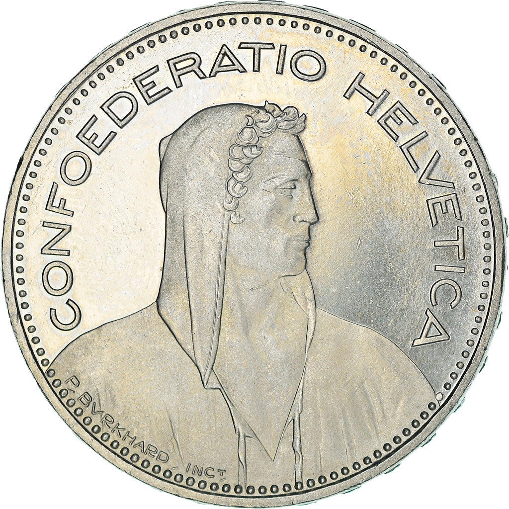 Coin, Switzerland, 5 Francs, 1995, Bern, AU(50-53), Copper-nickel, KM:40a.4