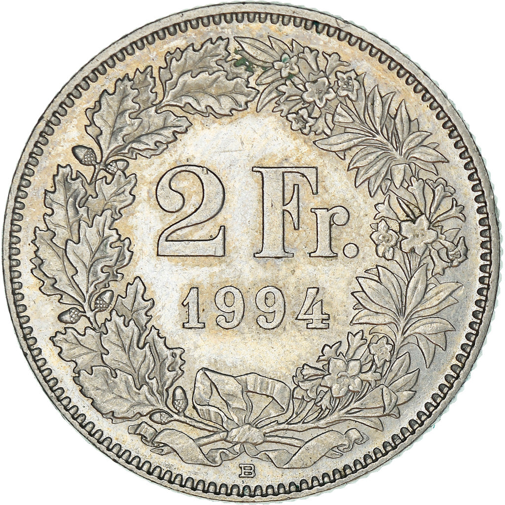 Monnaie, Suisse, 2 Francs, 1994, Bern, TTB+, Copper-nickel, KM:21a.3