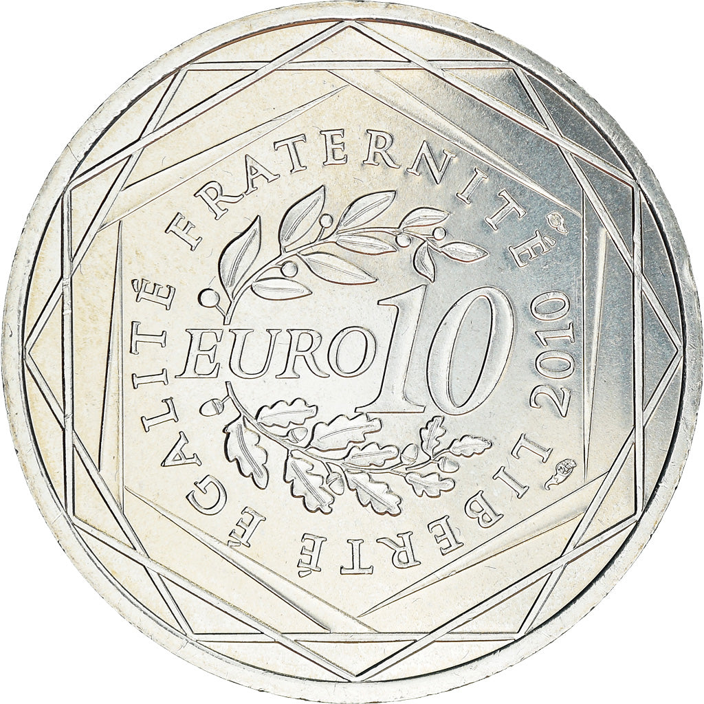 Francia, 10 Euro, Champagne-Ardenne, 2010, Paris, SC+, Plata, Gadoury:EU399