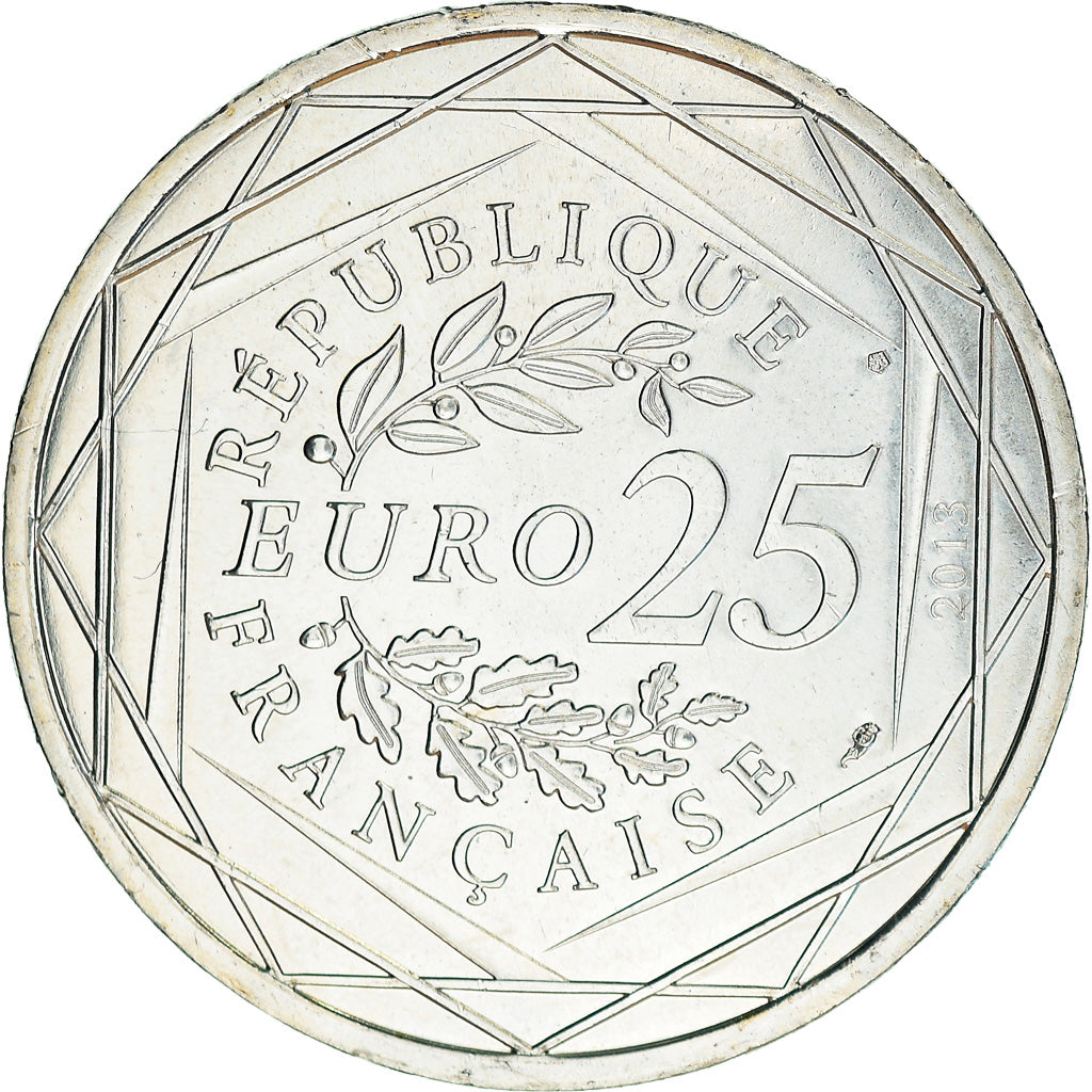 France, 25 Euro, Respect, 2013, Paris, MS(64), Silver