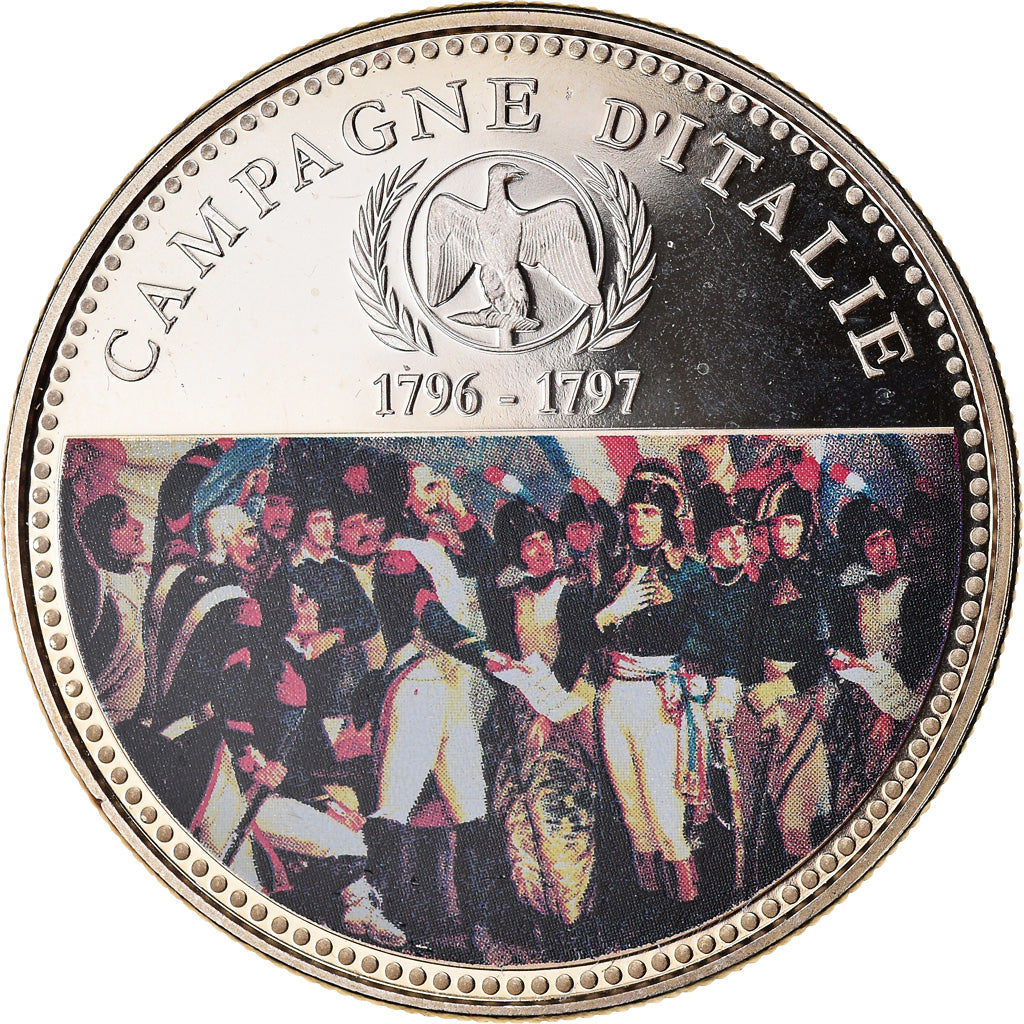 Francia, medalla, Bonaparte, Campagne d'Italie (1796), FDC, Cobre - níquel