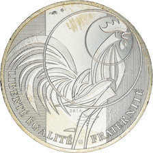 France, 10 Euro, Coq, 2016, MS(63), Silver, Gadoury:EU797