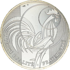 France, Monnaie de Paris, 10 Euro, Coq, 2016, Paris, SPL, Argent