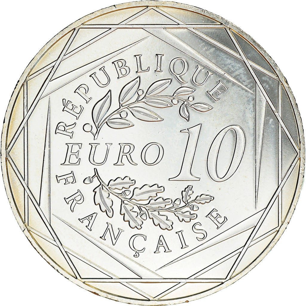 France, Monnaie de Paris, 10 Euro, Coq, 2016, Paris, SPL, Argent