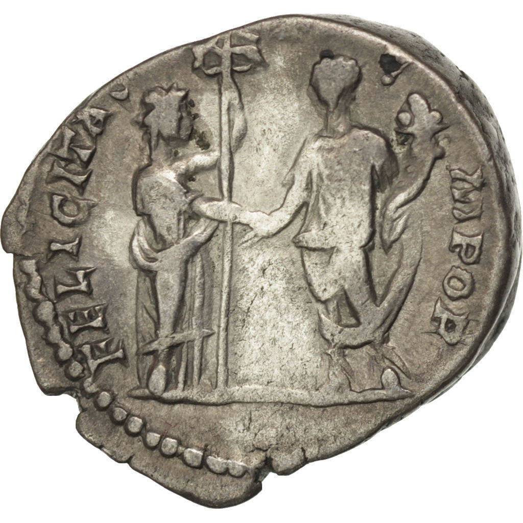 Munten, Geta, Denarius, Rome, FR+, Zilver, RIC:1