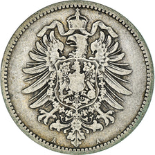 Coin, GERMANY - EMPIRE, Wilhelm I, Mark, 1881, Berlin, VF(30-35), Silver, KM:7