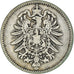 Coin, GERMANY - EMPIRE, Wilhelm I, Mark, 1881, Berlin, VF(30-35), Silver, KM:7