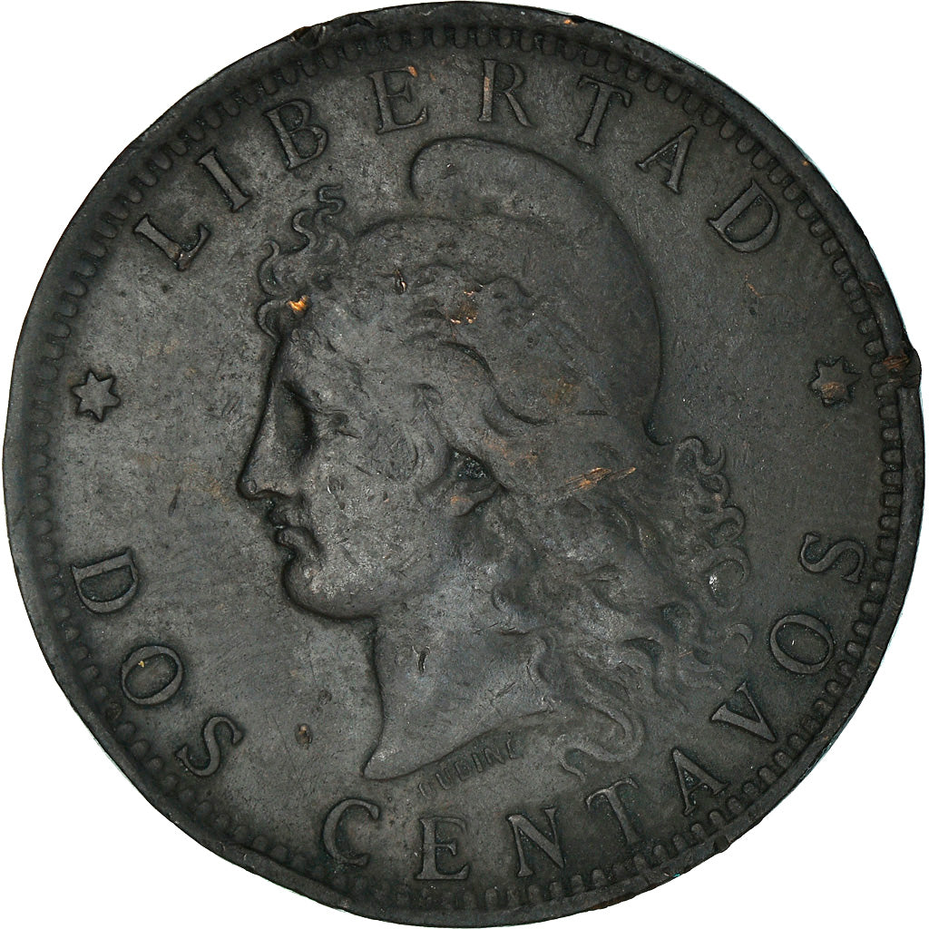 Münze, Argentinien, 2 Centavos, 1890, SS, Bronze, KM:33