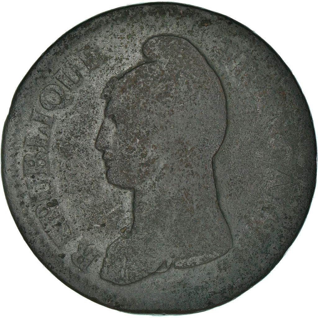 Monnaie, France, Dupré, Decime, AN 8, Paris, TB, Bronze, Gadoury:187, KM:644.1