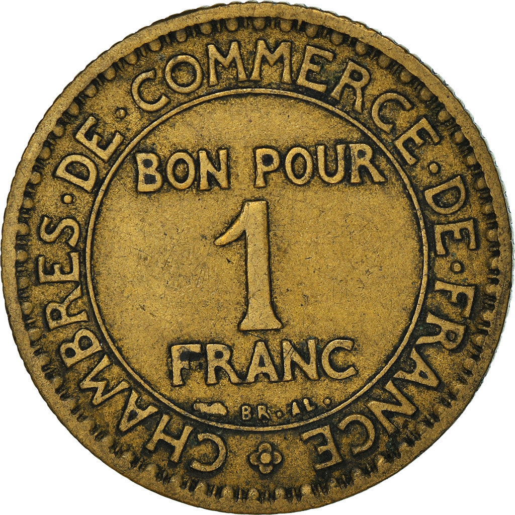 Coin, France, Chambre de commerce, Franc, 1926, Paris, VF(30-35)