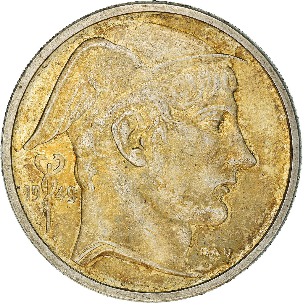 Monnaie, Belgique, 50 Francs, 50 Frank, 1949, TTB, Argent, KM:136.1