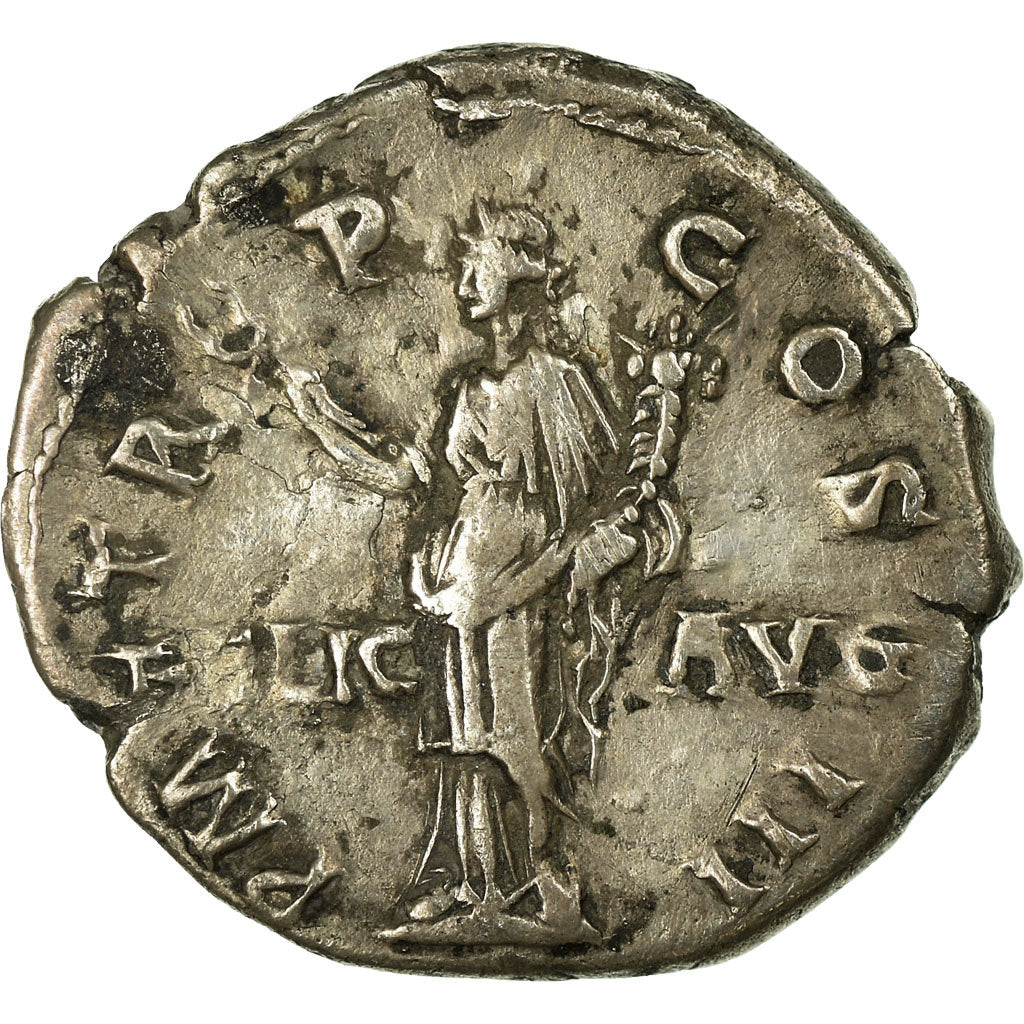 Coin, Hadrian, Denarius, Rome, EF(40-45), Silver, RIC:121