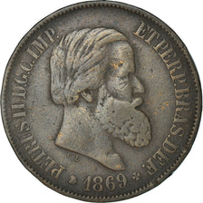 Münze, Brasilien, Pedro II, 20 Reis, 1869, S, Bronze, KM:474