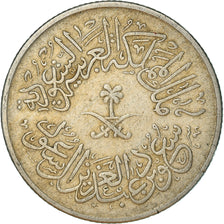 Coin, Saudi Arabia, UNITED KINGDOMS, Ghirsh, 1957/AH1376, EF(40-45)
