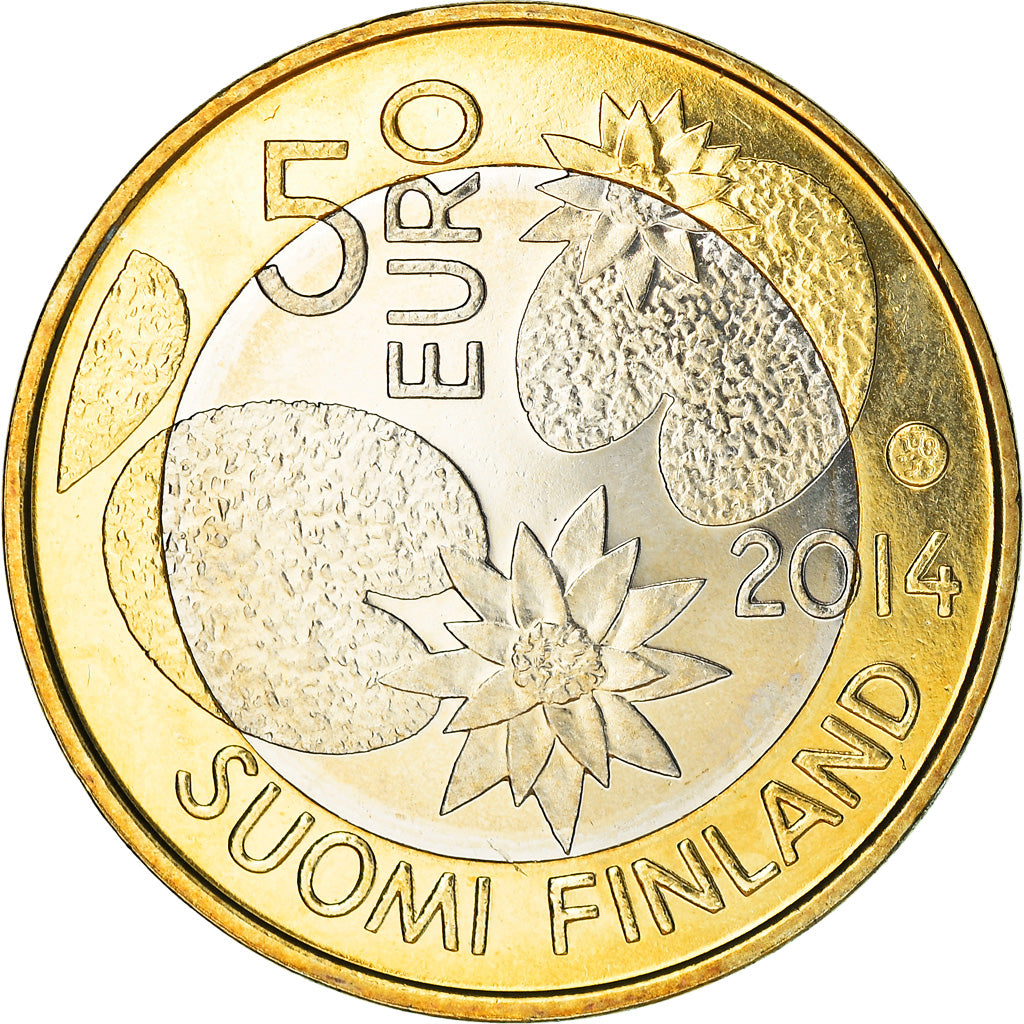 Finland, 5 Euro, Nature sauvage, 2014, UNC-, Bi-Metallic