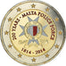 Malta, 2 Euro, Police force, 2014, Colourized, MS(63), Bi-Metallic, KM:New