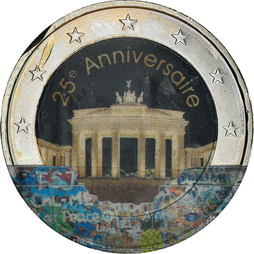 San Marino, 2 Euro, 25ème anniversaire de la réunification de l'Allemagne