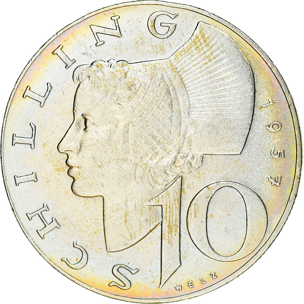 Coin, Austria, 10 Schilling, 1957, Vienne, AU(50-53), Silver, KM:2882