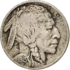 UNITED STATES, Buffalo Nickel, 5 Cents, 1915, U.S. Mint, KM #134, VF(30-35),...