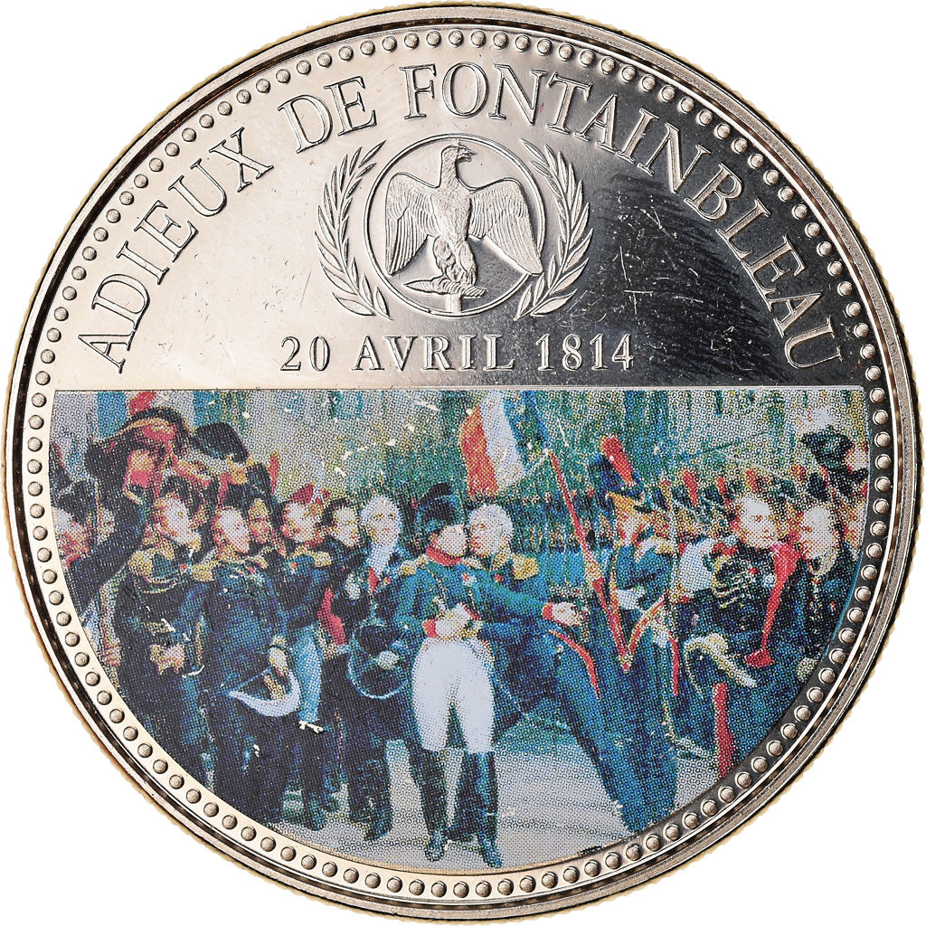 França, Medal, Napoléon Ier, Adieux de Fontainebleau (1814), MS(65-70)