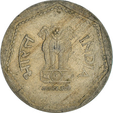 Coin, INDIA-REPUBLIC, Rupee, 1989, VF(30-35), Copper-nickel, KM:79.1