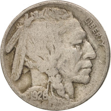UNITED STATES, Buffalo Nickel, 5 Cents, 1926, U.S. Mint, KM #134, VF(20-25),...