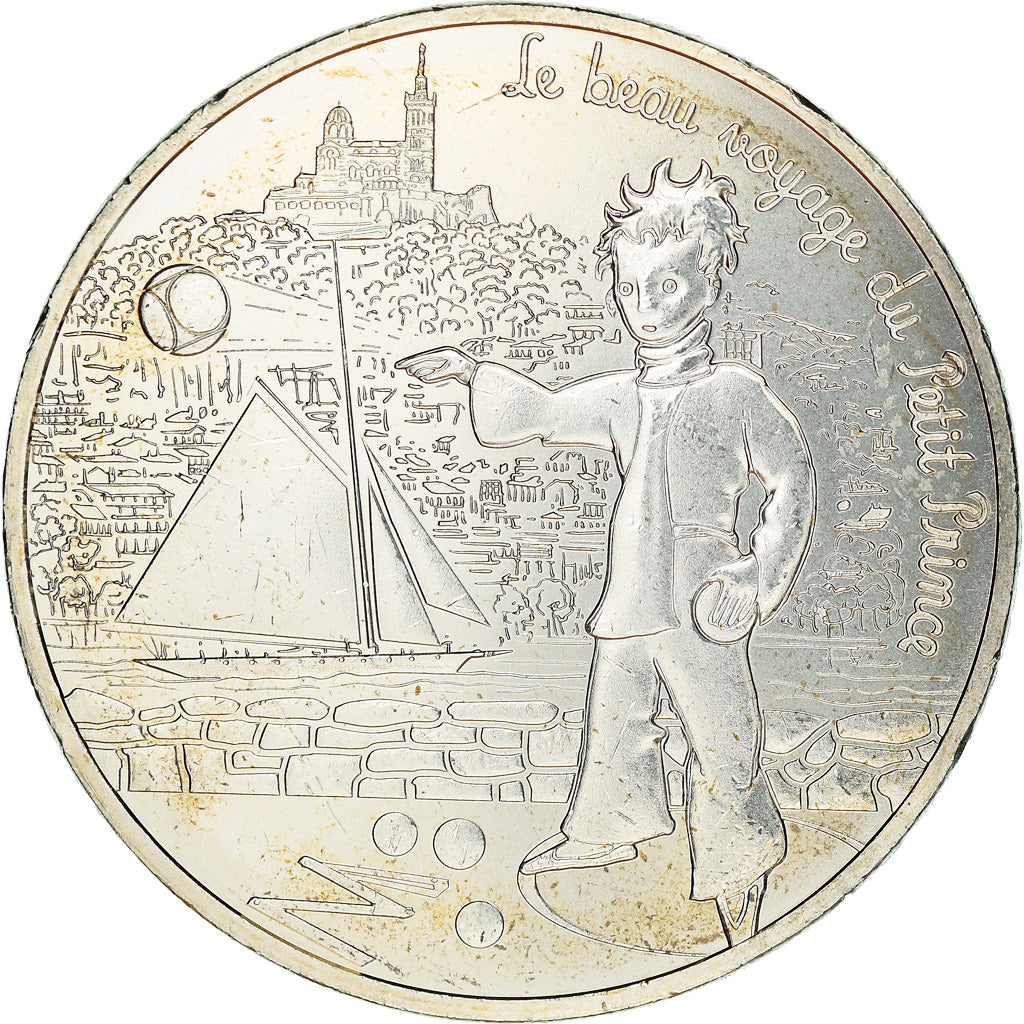 França, 10 Euro, Le Petit Prince No 10/24, 2016, MS(65-70), Prata