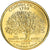 Coin, United States, Connecticut, Quarter, 1999, U.S. Mint, Denver, golden