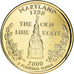 Coin, United States, Maryland, Quarter, 2000, U.S. Mint, Denver, golden