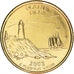 Coin, United States, Maine, Quarter, 2003, U.S. Mint, golden, MS(65-70)