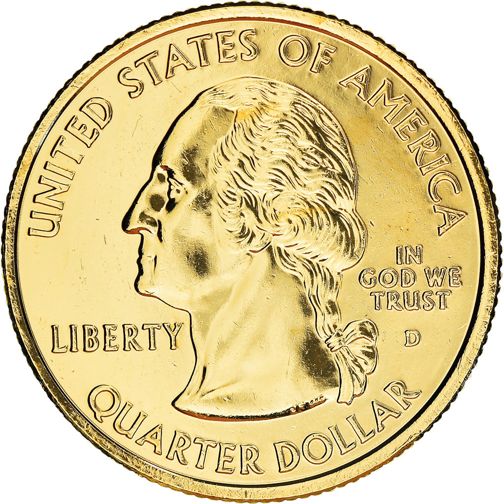 Coin, United States, Wisconsin, Quarter, 2004, Denver, golden, MS(65-70)