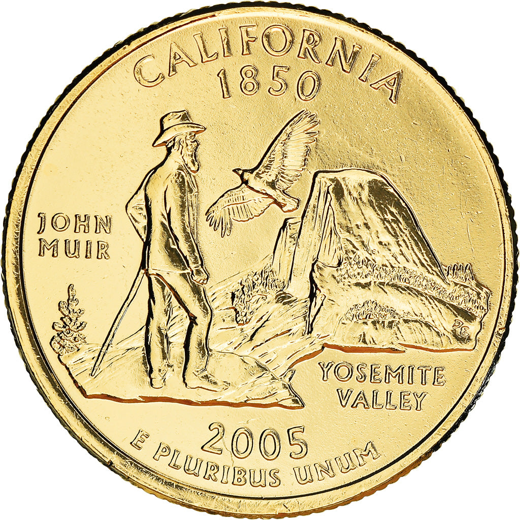 Moneda, Estados Unidos, California, Quarter, 2005, U.S. Mint, Philadelphia