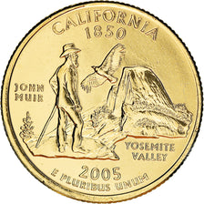 Moneda, Estados Unidos, California, Quarter, 2005, U.S. Mint, Philadelphia