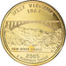 Moneta, USA, West Virginia, Quarter, 2005, U.S. Mint, Philadelphia, golden