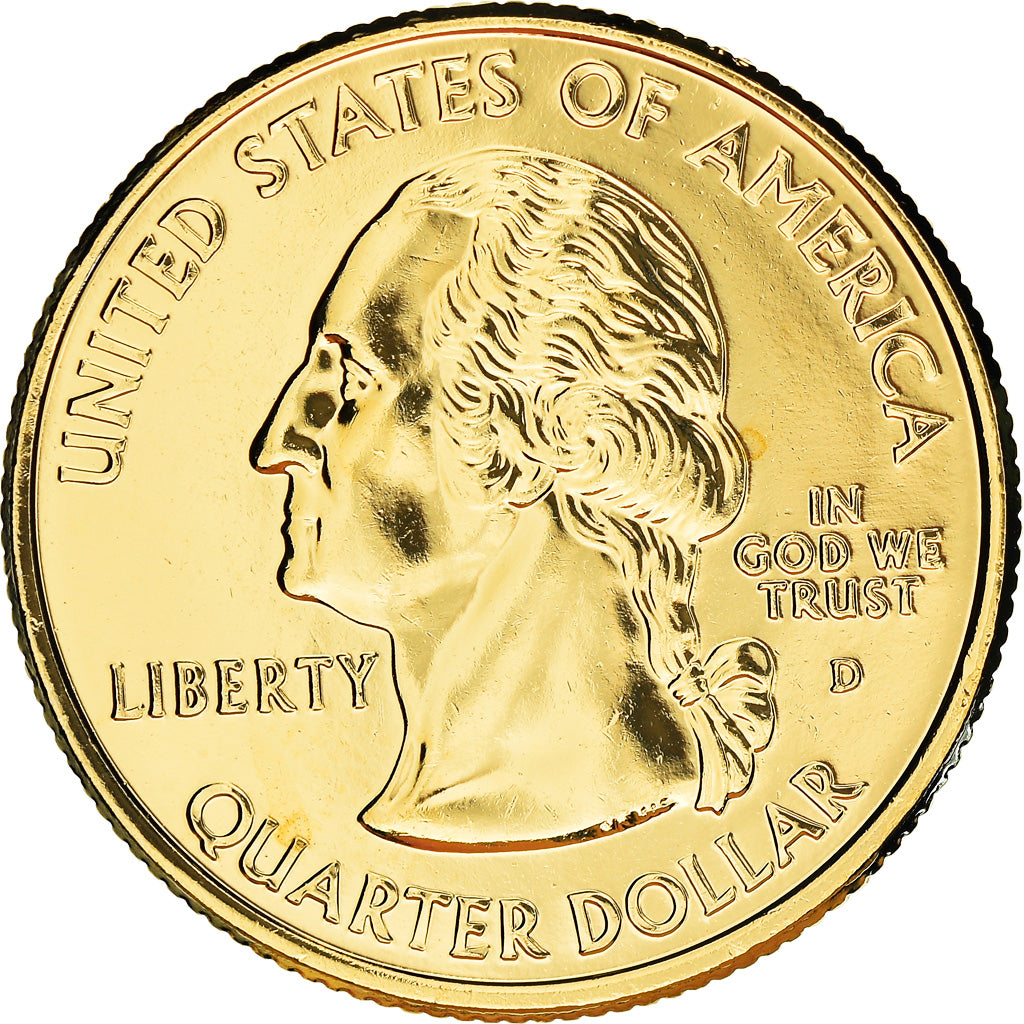 Coin, United States, Nevada, Quarter, 2006, U.S. Mint, Denver, golden