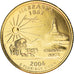 Moneda, Estados Unidos, Nebraska, Quarter, 2006, U.S. Mint, Denver, golden, FDC
