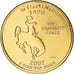 Coin, United States, Wyoming, Quarter, 2007, U.S. Mint, Denver, golden