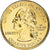 Moneta, USA, Wyoming, Quarter, 2007, U.S. Mint, Denver, golden, MS(65-70)