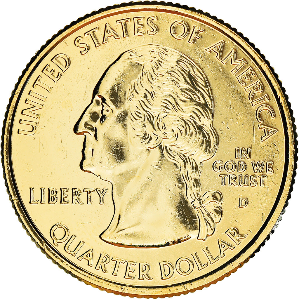 Monnaie, États-Unis, Oklahoma, Quarter, 2008, U.S. Mint, golden, FDC, Métal